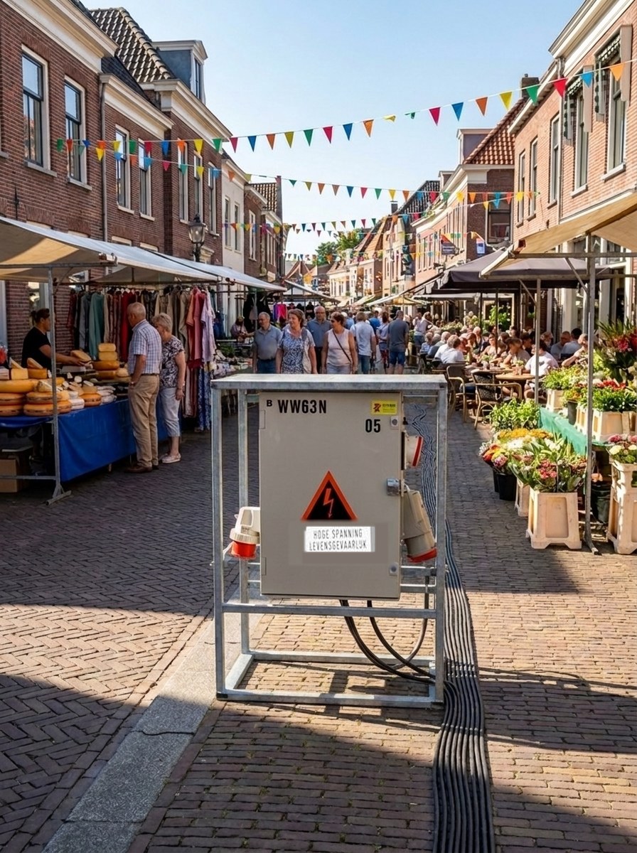 WW63N Schuko verdeelkast van Homan op locatie